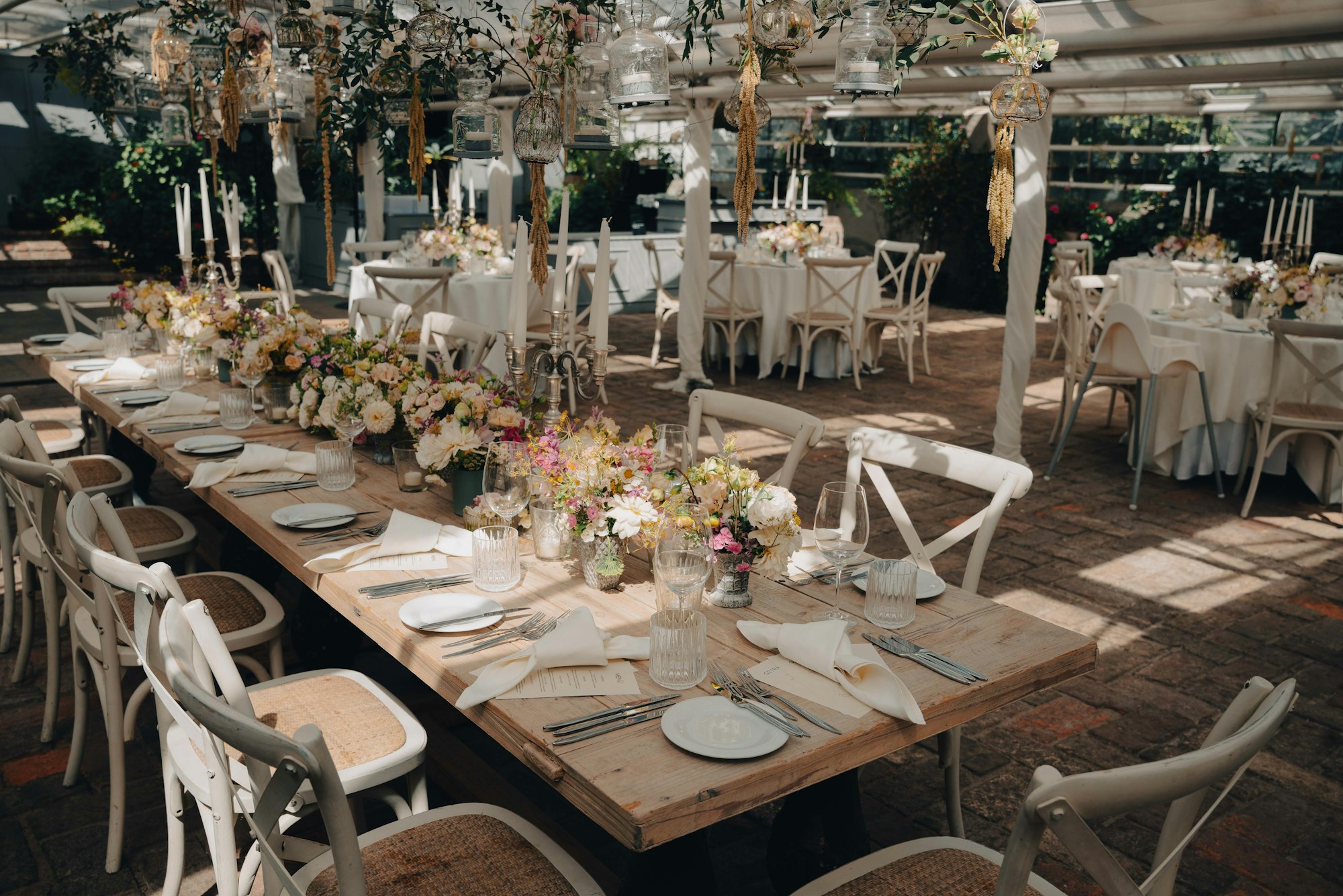 An event space set for a reception